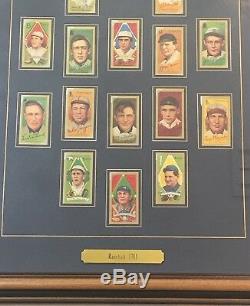 1911 T205 Gold Border Polar Bear Tobacco Baseball Card Set Framed 16 Cards