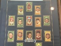 1911 T205 Gold Border Polar Bear Tobacco Baseball Card Set Framed 16 Cards