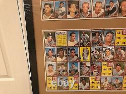 1962 Topps Baseball High Number uncut Baseball Sheets Professionally Framed