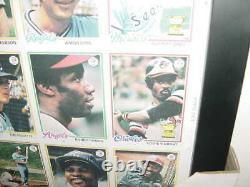 1978 TOPPS baseball card UNCUT SHEET EDDIE MURRAY RC proffesionally FRAMED