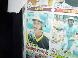 1979 TOPPS baseball card UNCUT SHEET OZZIE SMITH RC proff FRAMED +BONUS SHEET