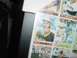 1979 TOPPS baseball card UNCUT SHEET OZZIE SMITH RC proff FRAMED +BONUS SHEET