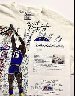 1994 Wilt Chamberlain Autograph Shirt Framed Set 18x24 Signed PSA Gorgeous Auto