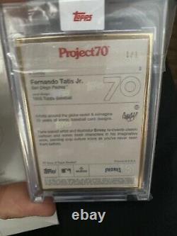 1/1 Topps Project 70 Card #2 Fernando Tatis Jr. Ermsy GOLD FRAME! Mvp