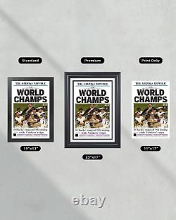 2001 Arizona Diamondbacks World Series Framed Newspaper Print