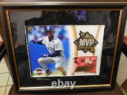 2003 Upper Deck framed MVP Ken Griffey Jr. Autographed card with photo