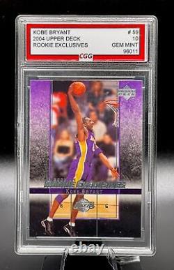 2004 Upper Deck Rookie Exclusives #59 Kobe Bryant Rookie Lakers CGG 10 Gem Mint