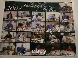 2008 World Series Champion Phillies Team Signed Photofile 16 x 20 Photo Framed