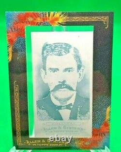 2009 Allen & Ginter DOC HOLLIDAY Framed Mini Cyan Printing Plate (No. 343) #1/1