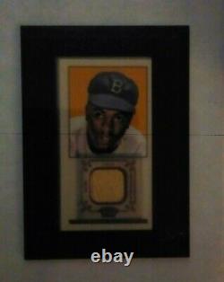 2009 Topps 206 Framed GAME USED BAT Relic Mini Old Mill Jackie Robinson #FR-24