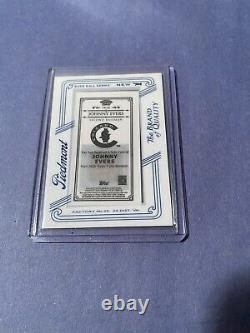 2010 Topps 206 Relics Mini Piedmont Framed Johnny Evers Game Used Jersey CUBS