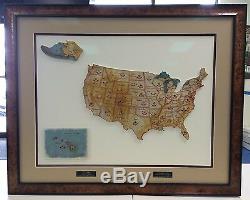 2011 Topps Allen & Ginter Complete State Relic Set /50 Framed with Museum Glass