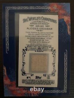 2011 Topps Allen & Ginter's Framed Mini Relics ALCIDES ESCOBAR (Bat) #AGR-AES