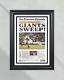2012 San Francisco Giants World Series Framed Front Page Newspaper Print Candles