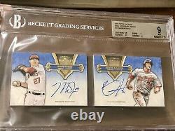2012 Topps Five Star BRYCE HARPER RC MIKE TROUT AUTO DUAL AUTOGRAPH /10 BGS 9 MT