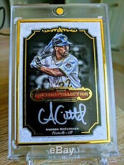 2012 Topps Museum Collection Andrew Mccutchen Gold Framed Auto /15 Pirates Rare