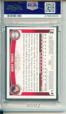2014 Topps Mike Trout SILVER FRAMED 2011 RC US175 PSA 9 Mint POP 3