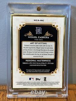 2014 Topps Museum Collection Miguel Cabrera Auto Silver with Metal Frame #/15