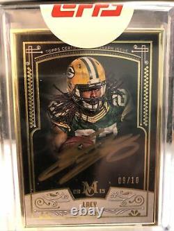 2015 Topps Museum Collection? Gold Framed Eddie Lacy Green Bay Packers 09/10