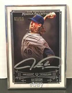 2015 Topps Museum Collection JACOB DeGROM Silver Framed/Ink AUTO #/10NY METS