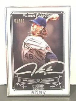 2015 Topps Museum Collection JACOB DeGROM Silver Framed/Ink AUTO #/10NY METS