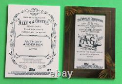 2016 Allen & Ginter. Relic PATCH & FRAMED AUTOGRAPH. TV ACTOR, LAW & ORDER