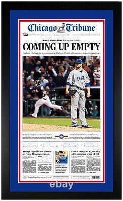 2016 CHICAGO CUBS World Series Champs Newspaper Print Matted & Framed! Choice