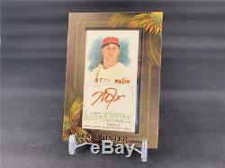 2016 Topps Allen & Ginter Mike Trout Aga-mt Framed Mini Red Ink Auto 06/10