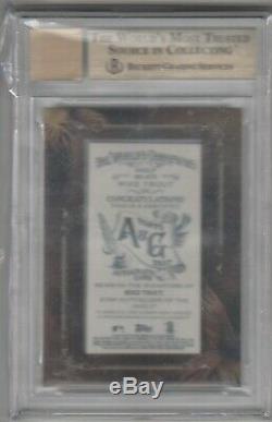 2017 Topps Allen & Ginter Framed Mini Autograph Mike Trout BGS 9.5 Auto 10 POP 8