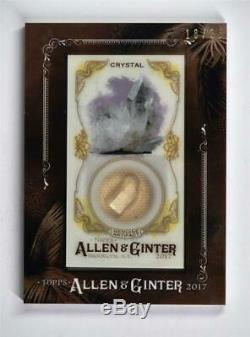2017 Topps Allen and Ginter Framed Mini Gems Ancient Fossil Relics Crystal /25