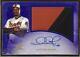 2017 Topps Definitive Collection Framed Auto Patches Purple Adam Jones Auto /10