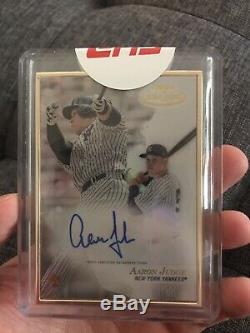 2017 Topps Gold Label Aaron Judge ROOKIE AUTO sealed RC Yankees Mint! Gold Frame