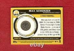 2017 Topps Heritage 1968 Mint Framed Dime Coin Max Scherzer 03/10 Ssp Nationals