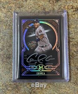 2017 Topps Museum Collection Carlos Correa Black Framed Auto /5 Houston Astros
