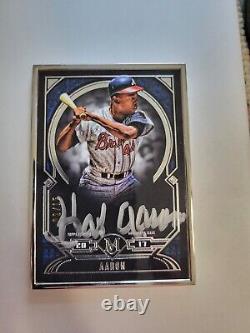 2017 Topps Museum Collection Hank Aaron Silver Framed Auto /15