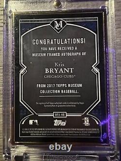 2017 Topps Museum Collection Kris Bryant Framed Auto 4/10