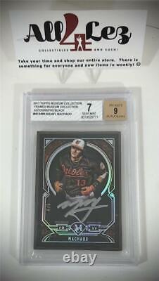 2017 Topps Museum Framed Collection Auto Manny Machado Black 4/5 Bgs 9 Wow