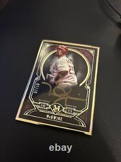 2017 Topps Museum collection Mark McGwire Gold Framed Gold Ink Auto /10 Case Hit