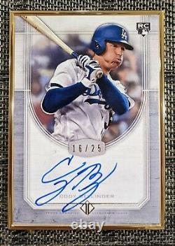 2017 Topps Transcendent Auto CODY BELLINGER Gold Framed /25 RC AUTOGRAPH Rookie