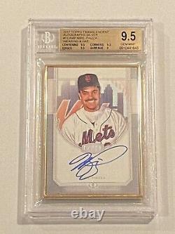 2017 Transcendent Mike Piazza Gold Framed Auto Autograph /15 Bgs 9.5