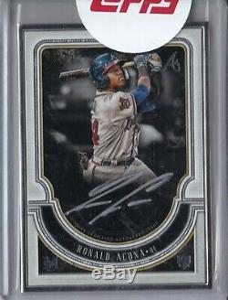 2018 Museum Collection RONALD ACUNA RC #2/15 Framed Auto Case Hit Atlanta Braves