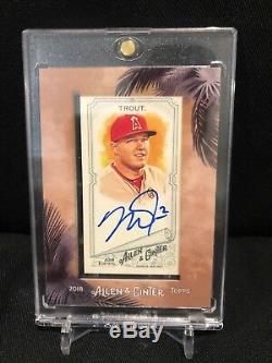 2018 Topps Allen & Ginter MIKE TROUT Auto Autograph SP Framed ANGELS A&G