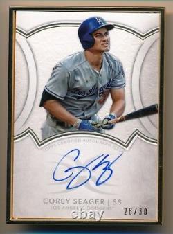 2018 Topps Definitive COREY SEAGER Framed On Card Auto Autograph #26/30