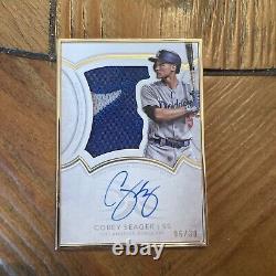 2018 Topps Definitive Collection Corey Seager Framed Patch Auto 6/30 Rangers/ LA