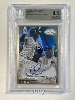 2018 Topps Gold Label Blue #/50 Framed Autograph Didi Gregorius BGS 9.5/10 Auto