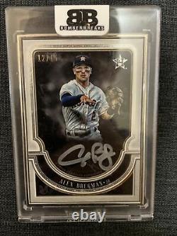 2018 Topps Museum Collection Alex Bregman Framed AUTO Autograph White Ink 12/15