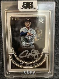 2018 Topps Museum Collection Alex Bregman Framed AUTO Autograph White Ink 12/15