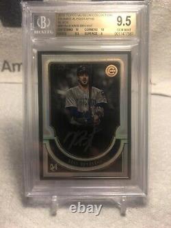 2018 Topps Museum Collection Framed Autograph Black Kris Bryant #2/5