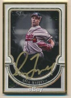 2018 Topps Museum Collection Framed Autographs Gold Greg Maddux Auto 6/10