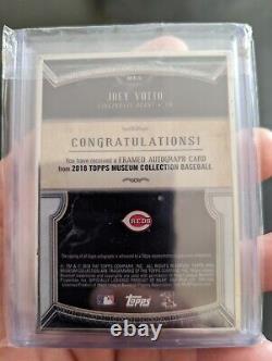 2018 Topps Museum Collection Framed Silver /15 Joey Votto #MFA-JV Auto